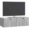 TV staliukas Sieninė TV spintelė Pilka sonoma ąžuolo 99 x 41 x 30 cm