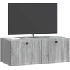 TV staliukas Sieninė TV spintelė Pilka sonoma ąžuolo 78,5 x 41 x 30 cm