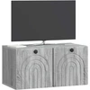 TV staliukas Sieninė TV spintelė Pilka sonoma ąžuolo 59,5 x 31 x 30 cm