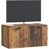 TV staliukas Sieninė TV spintelė Sendintos medienos 59,5 x 31 x 30 cm