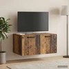 TV staliukas Sieninė TV spintelė Sendintos medienos 59,5 x 41 x 30 cm