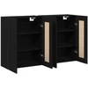 Prikabinama spinta 2 pcs Amatininkų ąžuolas 69,5 x 34 x 90 cm