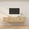 TV staliukas Sieninės televizoriaus spintelės, 2vnt., ąžuolo, 100x34,5x40cm
