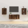 Sieninės TV spintelės, 2vnt., dūminio ąžuolo, 40x34,5x60cm