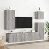 TV staliukas Sieninės TV spintelės, 2vnt., pilkos ąžuolo, 80x30x41cm