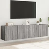 TV staliukas Sieninės TV spintelės, 2vnt., pilkos ąžuolo, 80x30x41cm