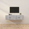 TV staliukas Sieninės TV spintelės, 2vnt., pilkos ąžuolo, 80x34,5x40cm