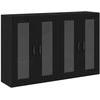 Sieniniai baldai 2 pcs Juodas ąžuolas 69,5 x 34 x 90 cm