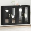 Sieniniai baldai 2 pcs Juodas ąžuolas 69,5 x 34 x 90 cm