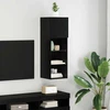 TV staliukas Sieninis televizoriaus stovas 30,5 x 30 x 90 cm Juodas ąžuolas