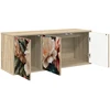 TV staliukas Sieninis televizoriaus stovas BORNE 102 x 33 x 40 cm