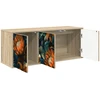Sieninis televizoriaus stovas LOCHEM 102 x 33 x 40 cm
