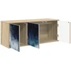 TV staliukas Sieninis televizoriaus stovas RAALTE 102 x 33 x 40 cm