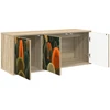 TV staliukas Sieninis televizoriaus stovas ZAANDAM 102 x 33 x 40 cm