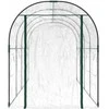 Šiltnamis, skaidrus, 160x400x190 cm, PVC ir plienas