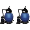 Smėlio filtro siurbliai, 2 vnt., 400W, 11000 l/val (2x90291)