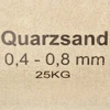 Smėlis filtrui, 25kg, 0,4-0,8mm