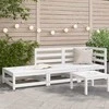 Sodo Adirondack kėdė su pakoja, baltos spalvos, HDPE