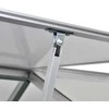 Sodo Adirondack kėdė su pakoja ir staliuku, balta, HDPE