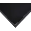 Sodo baro stalas, juodas, 110x60x110cm, grūdintas stiklas