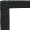 Sodo baro staliukas, juodas, 100x60,5x110,5cm, poliratanas