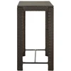 Sodo baro staliukas, rudas, 100x60,5x110,5cm, poliratanas