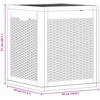 Sodo daiktadėžė, juodos spalvos, PP ratanas, 90l