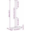 Sodo grėblys Sidabro 75 x 25 x 200 cm Nerūdijantis Plienas