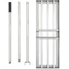 Sodo grėblys Sidabro 75 x 25 x 200 cm Nerūdijantis Plienas