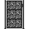 Lauko baldų komplektas Sodo gultas, juodas, 195x60 cm, poliratanas