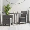 Sodo Kėdė 2 pcs Šviesiai pilka 53 x 49 x 85 cm Polipropilenas