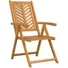 Sodo Kėdė 4 pcs Ruda 57 x 72 x 109 cm Kietos akacijos mediena