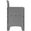 Sodo Kėdė 4 vnt. Šviesiai pilka Polipropilenas