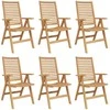Kėdė 6 pcs Ruda 64.5 x 52 x 108 cm Kieto teka medžio