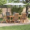 Sodo Kėdė 6 pcs Ruda ir pilka 57 x 71.5 x 104 cm