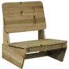 sodo kėdės 2 vnt 60x64x70,5 cm impregnuotos medienos pušis