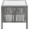 Sodo baldai 2 pcs Juoda 67 x 76 x 73 cm Kietos akacijos mediena