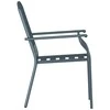 Sodo Kėdė 4 pcs Antracitas 56 x 65 x 89 cm Plienas