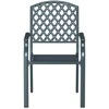 Sodo Kėdė 4 pcs Antracitas 56 x 65 x 89 cm Plienas