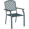 Sodo Kėdė 4 pcs Antracitas 56 x 65 x 89 cm Plienas