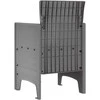 Sodo Kėdė 4 pcs Šviesiai pilka 53 x 49 x 85 cm Polipropilenas