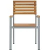 Sodo Kėdė 4 pcs Ruda 56 x 57 x 87 cm Kietos akacijos mediena