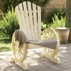 Sodo loveliai, 2vnt., pilkos spalvos, 32,5x32,5x57cm, PP