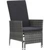 Sodo lovelis, pilkas, 80x80x36cm, plienas