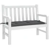 Sodo lovelis su kuoliukais, baltas, 43,5x43,5x43,5cm, PP