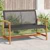 Sodo lovelis su kuoliukais, pilkas, 43,5x43,5x43,5cm, PP