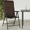 Sodo lovelis su treliažu, juodos spalvos, 120x40x142,5cm, PP