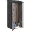 Sodo pašiūrės Antracitas 103 x 74 x 200 cm Metalas