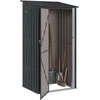 Sodo pašiūrės Antracitas 103 x 86 x 200 cm Metalas