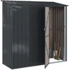 Sodo pašiūrės Antracitas 203 x 85,5 x 200 cm Metalas